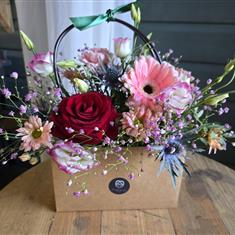 Red red rose handbag